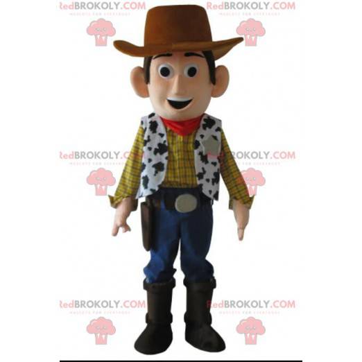 Maskot af Woody, den berømte sheriff og legetøj i Toy Story -