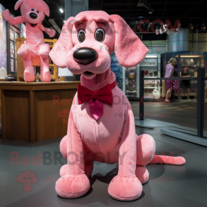 Pink Dog mascotte kostuum...