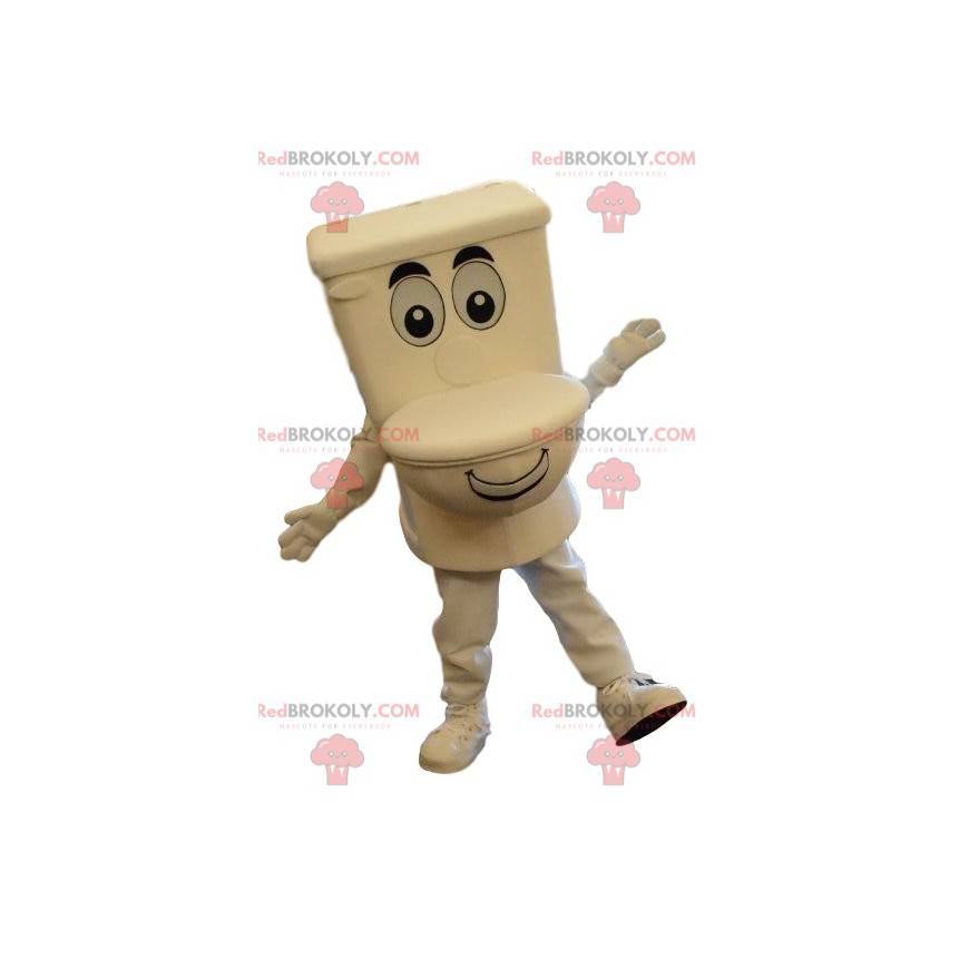 Giant toilet mascot, toilet costume, small corner -