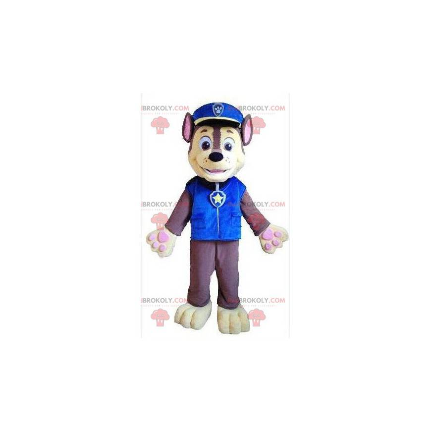 Maskot psa oblečený jako policista, kostým policisty - Maskot psa oblečený jako policista, kostým policisty -