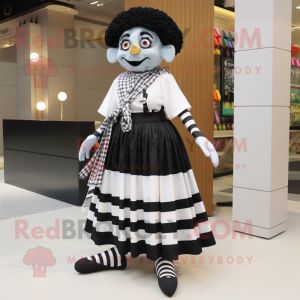  Mime mascotte kostuum...