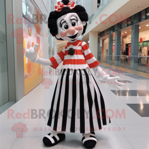  Mime mascotte kostuum...