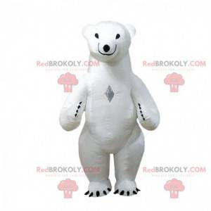 Mascota inflable del oso polar, traje del oso polar -