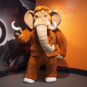 Oransje Mammoth maskot...