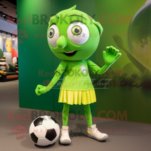 Olive Soccer Ball mascotte...