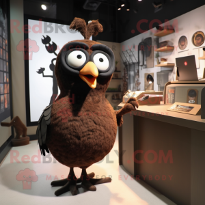 Braune Amsel Maskottchen...