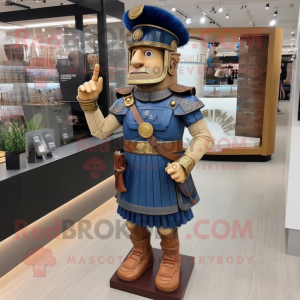 nan Roman Soldier mascot costume character dressed with a Bootcut Jeans and Necklaces