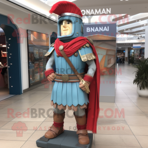 nan Roman Soldier mascot costume character dressed with a Bootcut Jeans and Necklaces