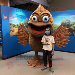 Brown Betta Fish mascotte...