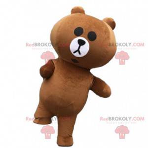 Mascota de oso inflable, disfraz de oso de peluche inflable -