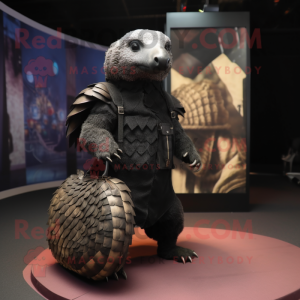 Black Pangolin mascotte...