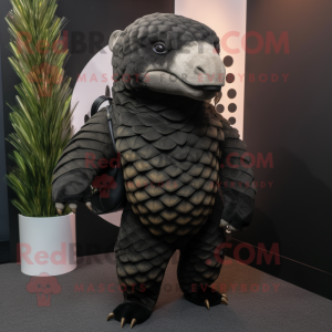 Black Pangolin mascotte...