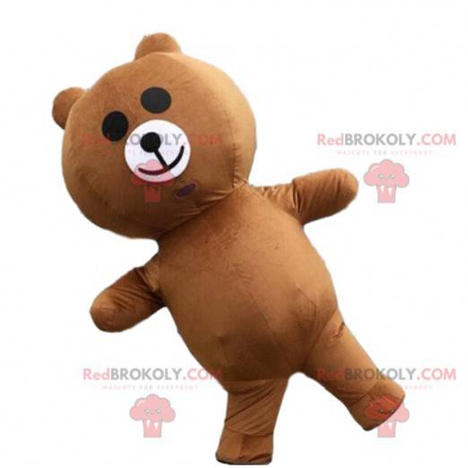 Mascota de oso inflable, disfraz de oso de peluche inflable -