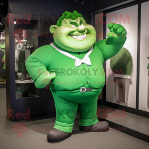 Green Strongman mascotte...