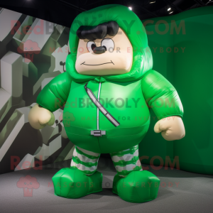 Green Strongman mascotte...