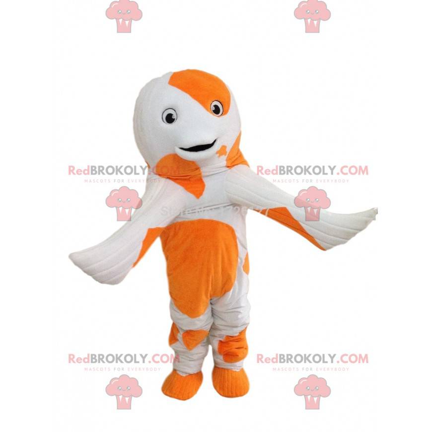 Koi carp mascot, colorful fish costume, giant dolphin -