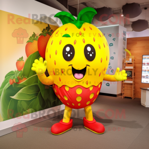 Yellow Strawberry mascotte...