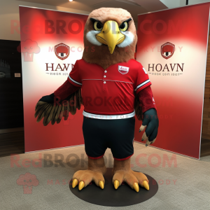 Red Hawk mascotte kostuum...