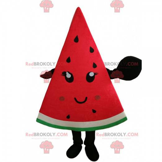 Giant vannmelon skive maskot, vannmelon kostyme - Redbrokoly.com
