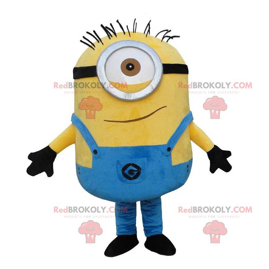 Minions mascotte, geel en beroemd fictief personage -