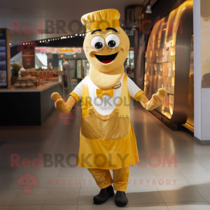 Gouden Paella mascotte...