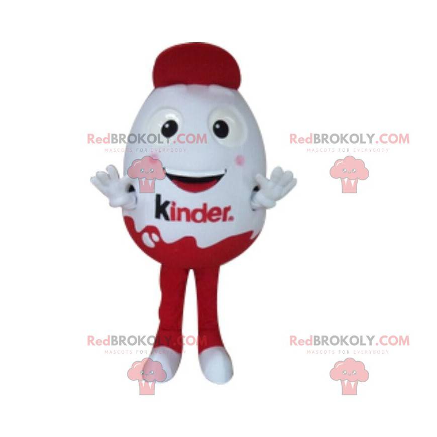 Mascotte d'œuf Kinder géant, costume de Kinder, œuf de Pâques -