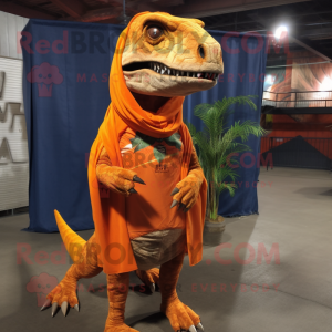 Orangefarbener Allosaurus...