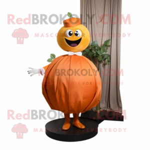 Orange Abrikos maskot...