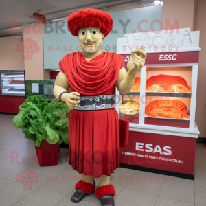 Red Caesar Salad mascotte...