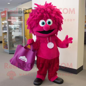 Magenta Cod maskot kostume...