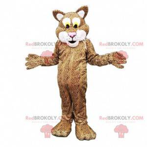 Mascotte leopardo, costume pantera, felino peluche -