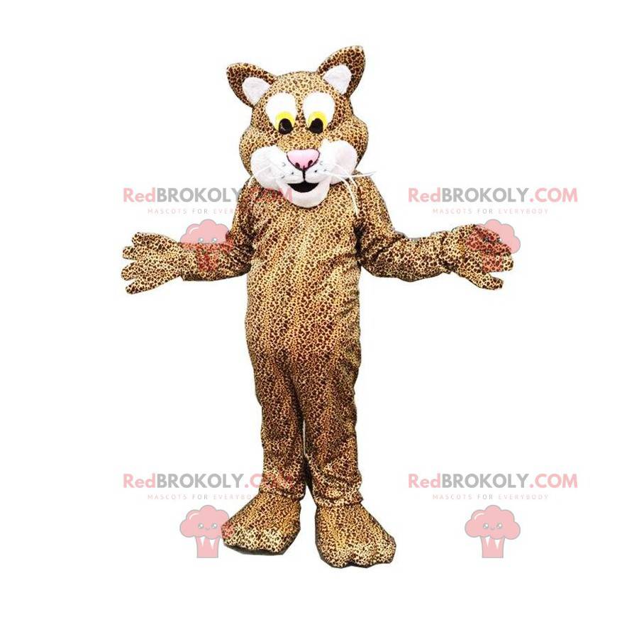 Leopard maskot, panter kostyme, plysj feline - Redbrokoly.com