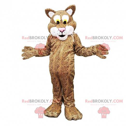 Leopard mascot, panther costume, plush feline - Redbrokoly.com