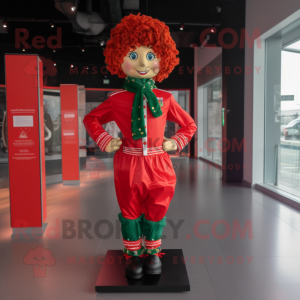 Red Irish Dancer maskot...