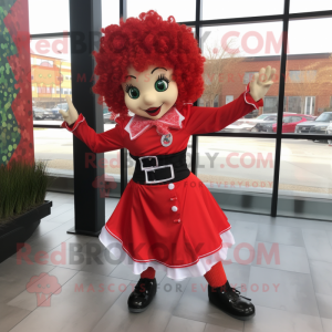 Red Irish Dancer maskot...