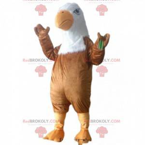 Mascotte aquila bicolore, costume da avvoltoio, rapace -