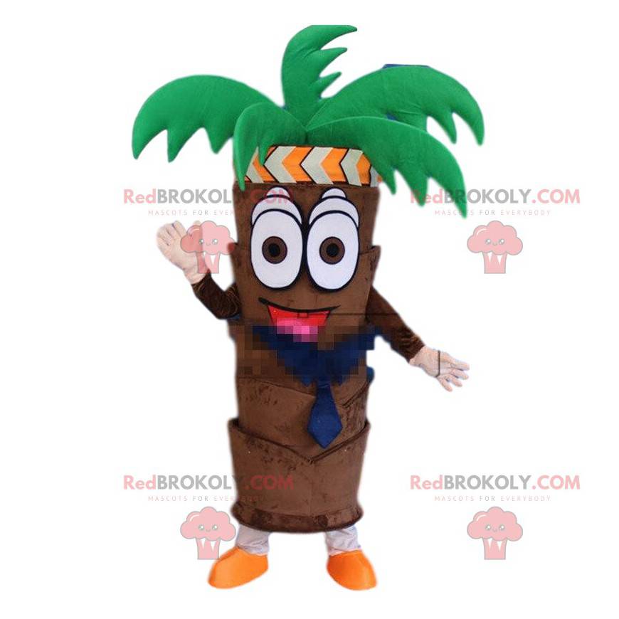 Jätte-kokosnötpalmmaskot, palmdräkt, exotiskt träd - Jätte-kokosnötpalmmaskot, palmdräkt, exotiskt träd -