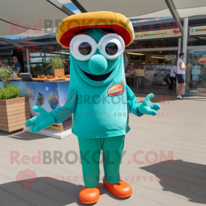 Teal Currywurst mascotte...