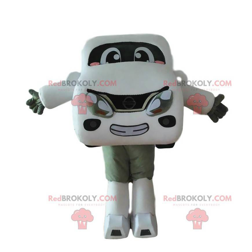 White car mascot, vehicle costume, big car - Redbrokoly.com
