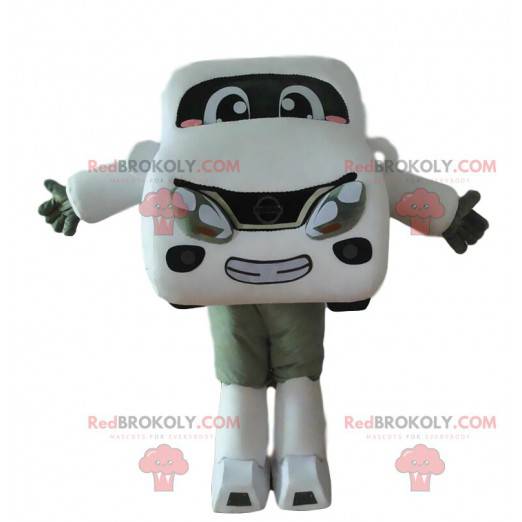 White car mascot, vehicle costume, big car - Redbrokoly.com