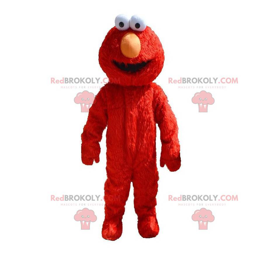 Mascote Elmo, famoso personagem vermelho do Muppet Show -