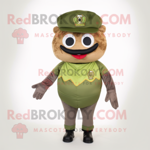 Oliven Hamburger maskot...