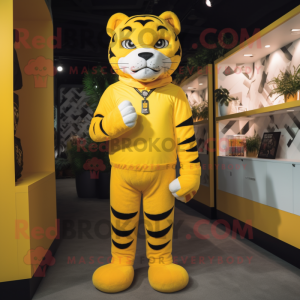 Citroengele tijger mascotte...