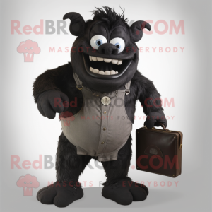 Black Ogre mascotte kostuum...