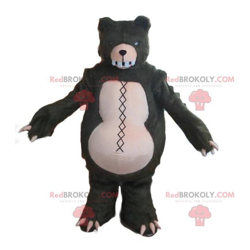 Mascote zumbi, urso malvado, fantasia de terror - Redbrokoly.com