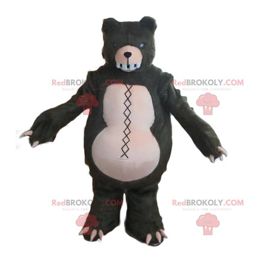 Mascotte de zombie, d'ours méchant, costume d'épouvante -