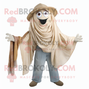 Beige Jambalaya mascotte...