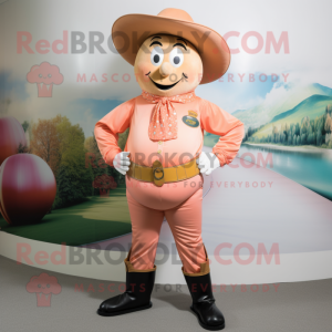 Peach Cowboy maskot kostume...