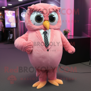 Pink Owl mascotte kostuum...