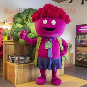 Magenta Broccoli maskot...